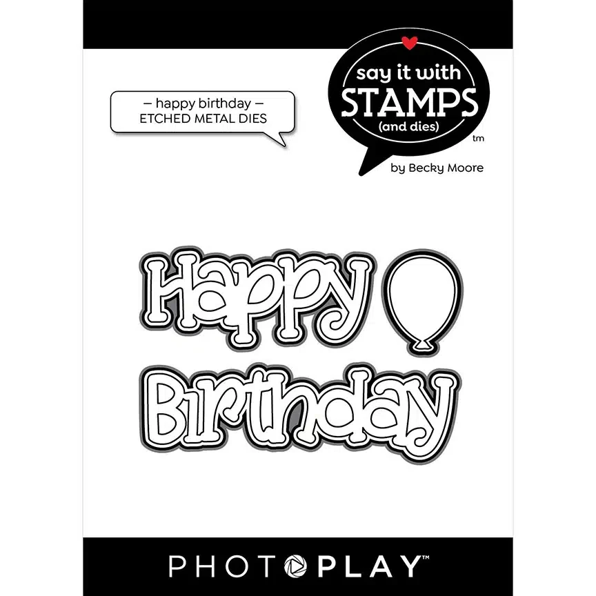 Happy Birthday Sentiments Clear Stamps February Newest 2023 Scrapbooking Cutting Dies Frames Card Craft