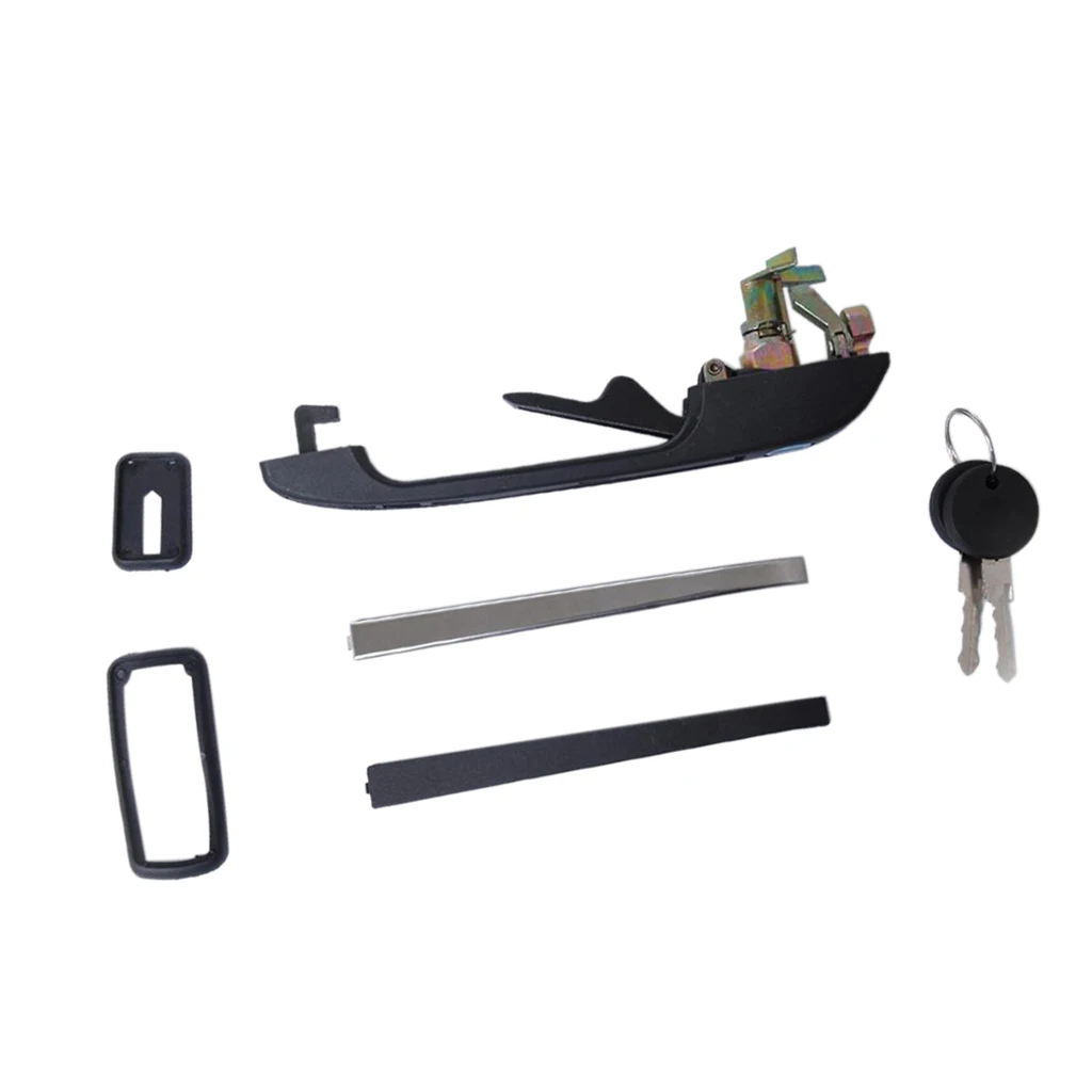 Front Right Outer Door Handle +Gaskets+Keys Kits for VW Golf Jetta MK1 MK2