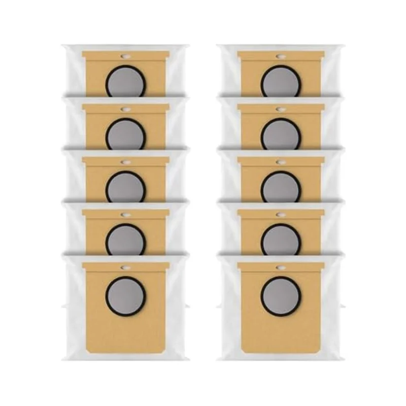 أكياس مكنسة كهربائية ABRG-أكياس مكنسة كهربائية لمحطة Eufy L50 SES، L60 SES ذاتية التفريغ، 10 عبوات