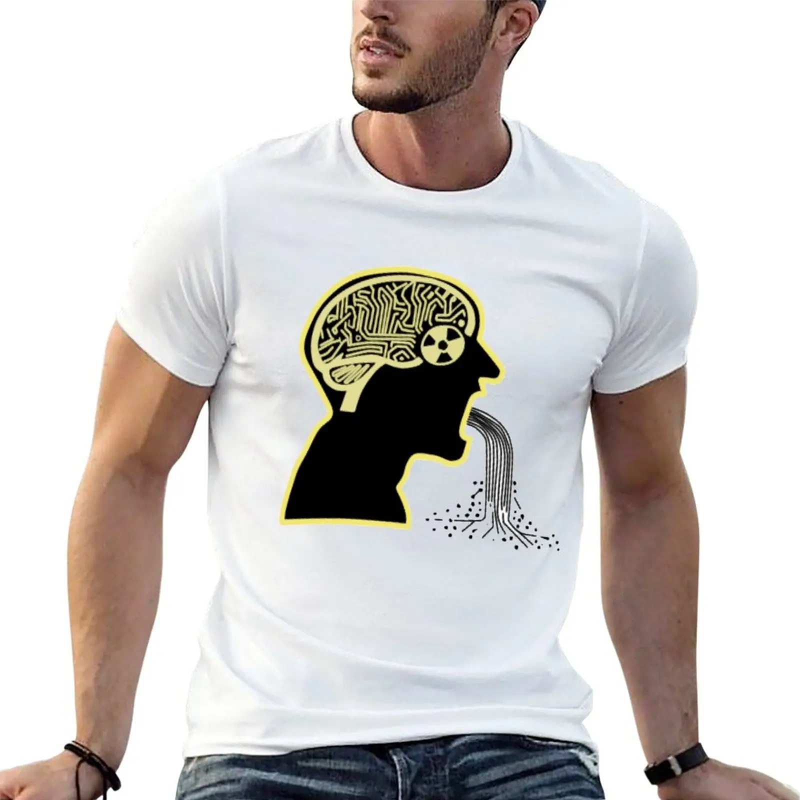 T-shirt homme en coton épais, style décontracté, pack de t-shirts