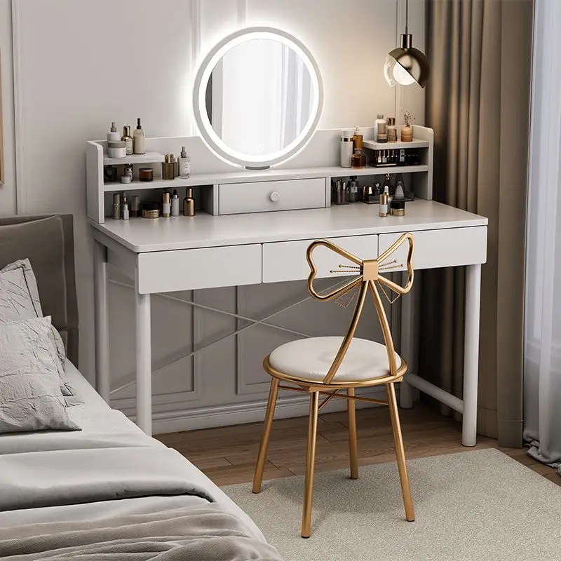 

No Mirror Drawers Dressing Table Queen Women Desk Mirror Dressing Table Storage Living Room Tocador Maquillaje Bedroom Furniture