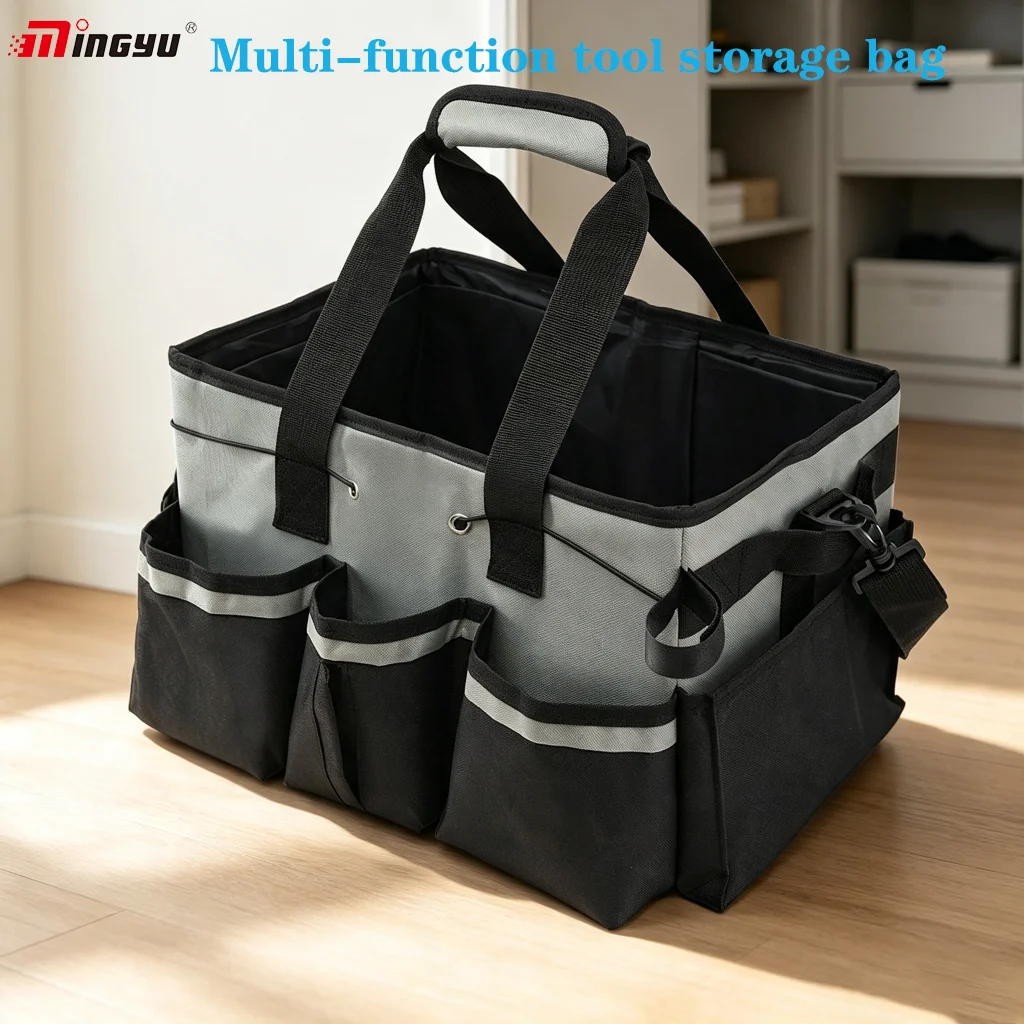 Tool Storage Bag Thickened Oxford Cloth Large Capacity Multifunctional Handbag Suitable for Tool Parts and Sundries Storage