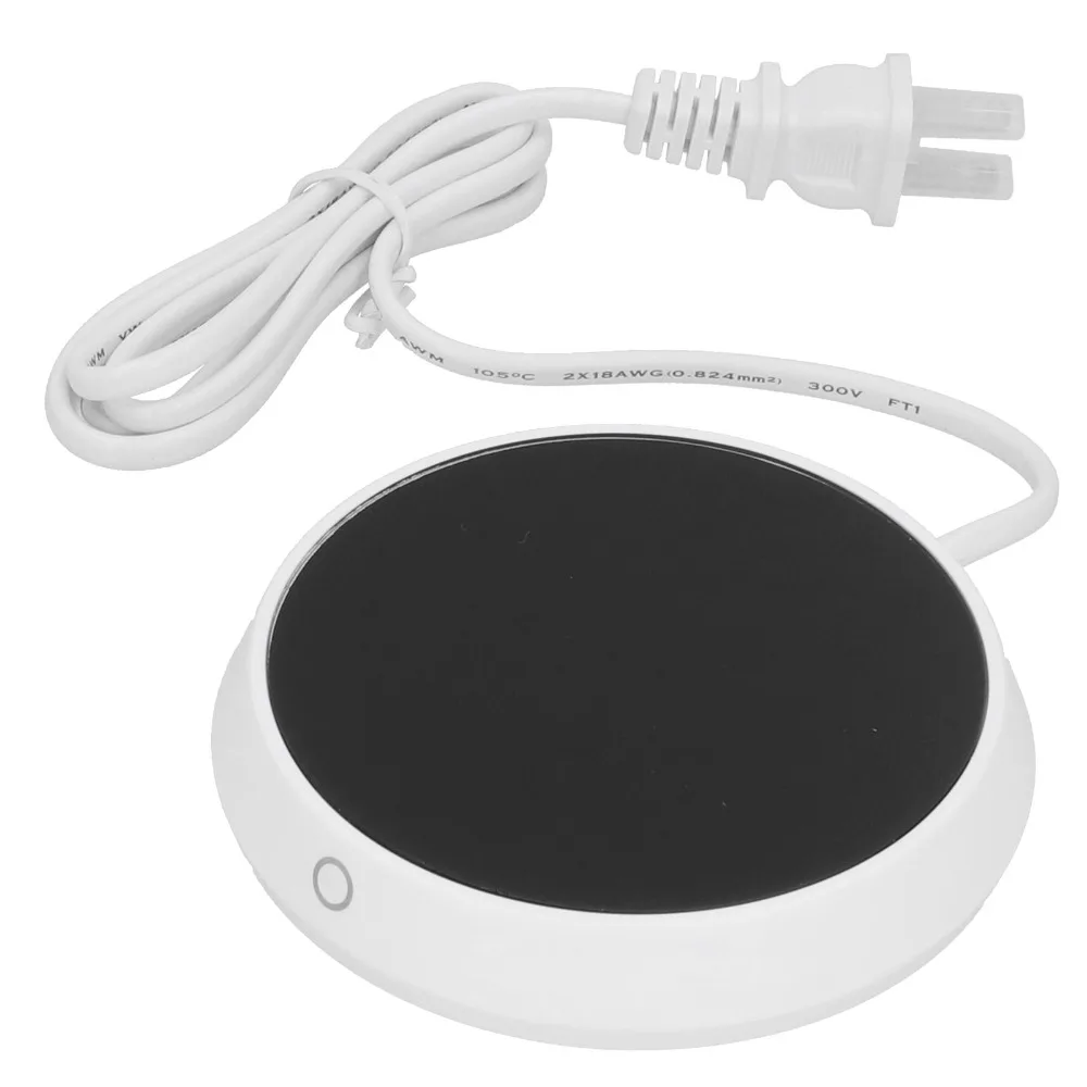ABS Cup Warmer White Auto Shut off Beverage Warmer Electric Heating Pad Touch Switch Electric Cup Warmer Pad Coffee Tea Milk