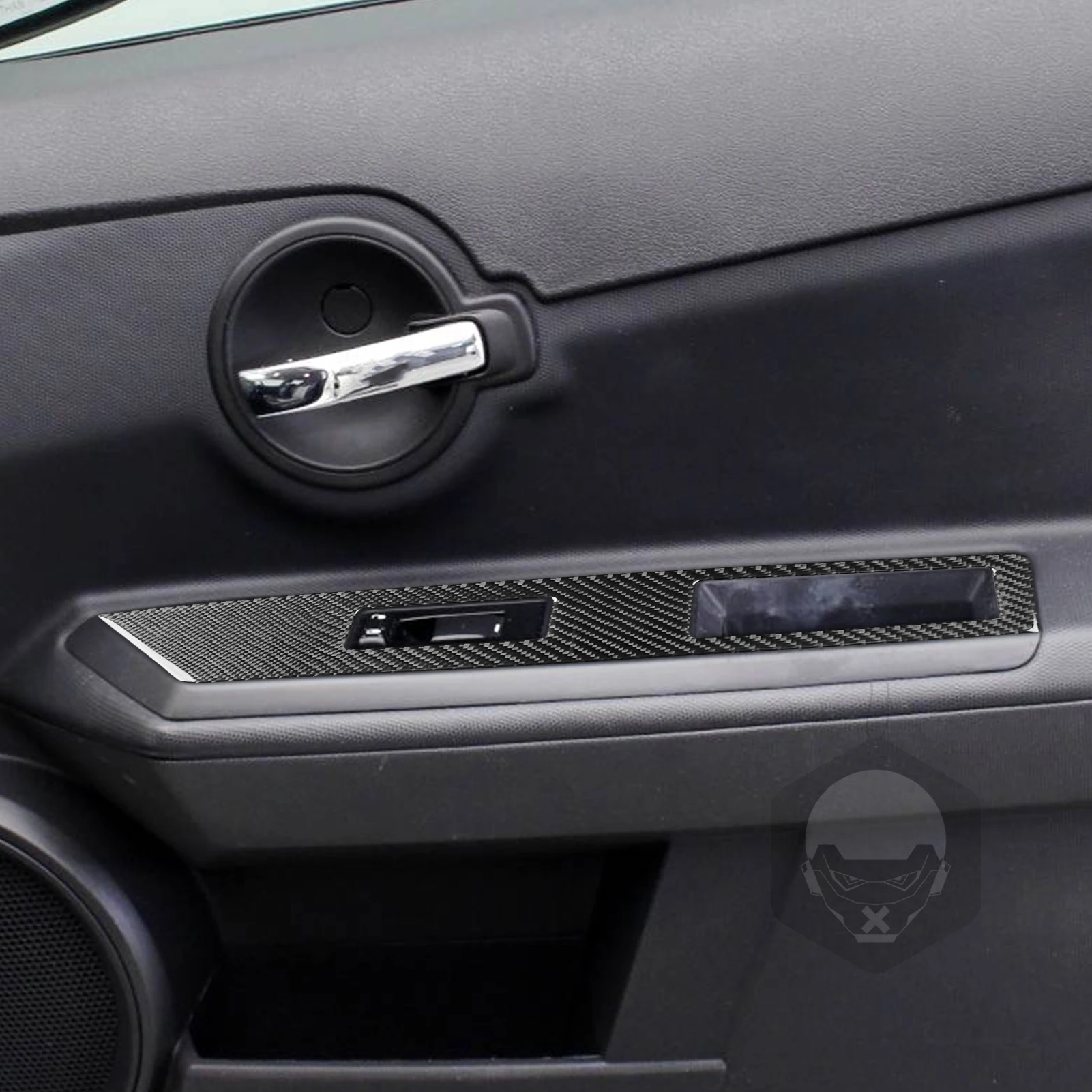 Caja de cambios de salida de aire para salpicadero de coche, conjunto completo de elevador de ventana, pegatina de fibra de carbono Real, accesorios interiores, para Dodge Avenger 2008-2010