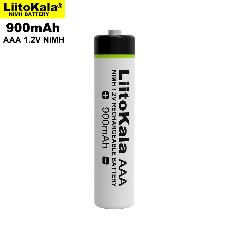 1-60PCS LiitoKala Original AAA NiMH 1.2V Rechargeable Battery 900mAh For Flashlight, Toys