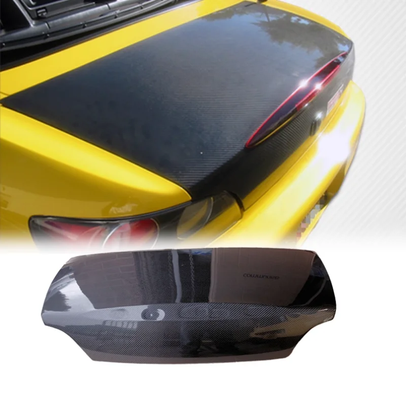 

OEM Style Carbon Fiber Rear Trunk For Honda S2000 Glossy Bootlid Cover Tuning OE Type Boot Lid Kit Part Trim Auto Accessories
