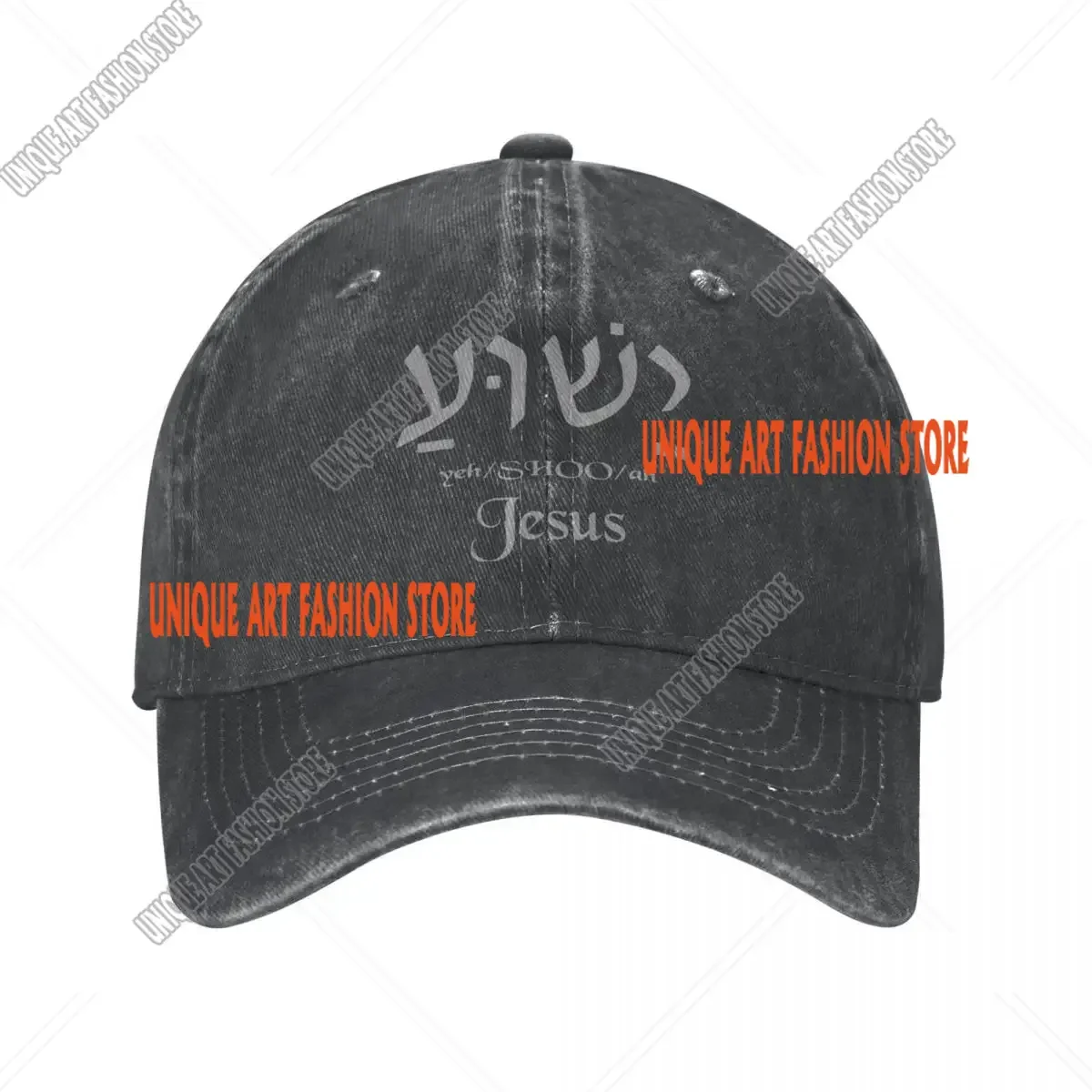 Yeshua Jesus Name In Hebrew Spring Summer Cap Hats Dad Baseball Cap Vintage Christian Cowboy Hats Denim Sport Casquette