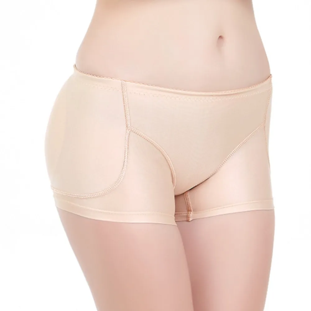 Fake butt sponge pad, low waist flat angle lifting pants, high hip pants, full hip underwear