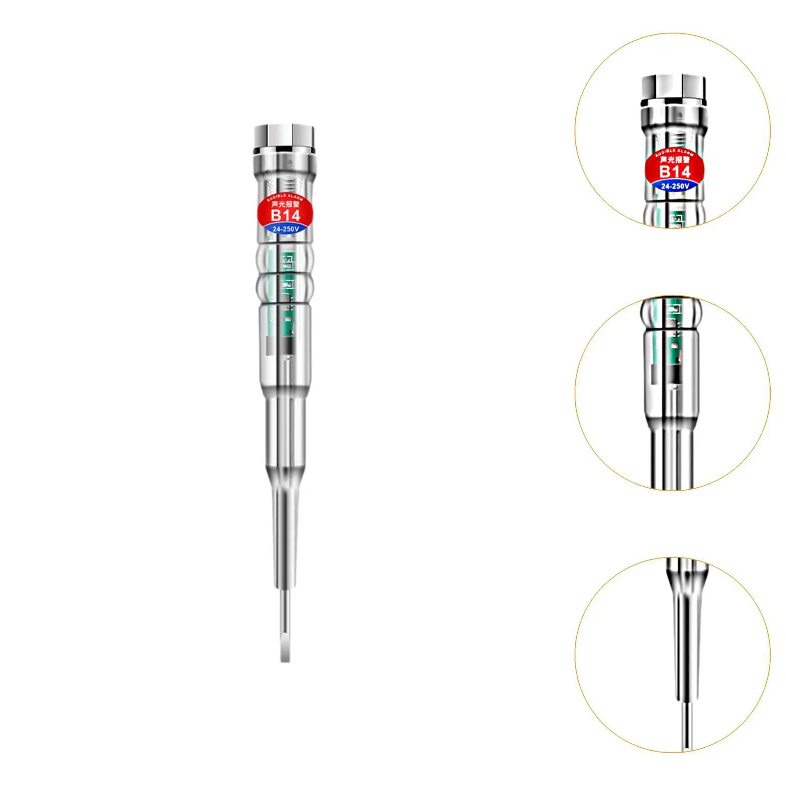 2Pcs Voltage Detector Voltage Tester Pen High Bright Portable Test Screwdriver