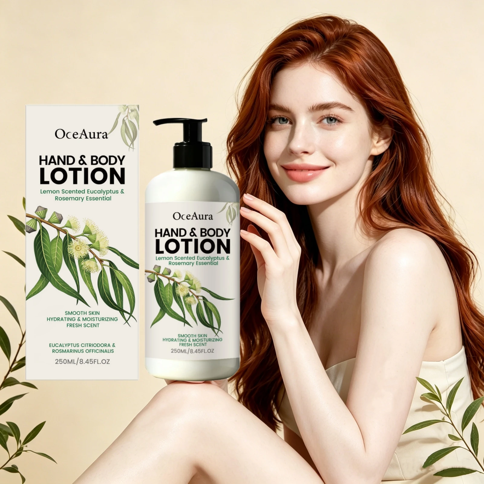 Lemon Eucalyptus Moisturizer Lotion Lock In Moisture Repairing Dry Rough Skin Refreshing Fragrance Smooth Whole Body Skin Cream