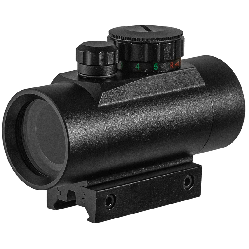 1X40 Richtkijker Tactische Red Dot Sight Scope Hunting Holografische Groene Dot Sight Met 11Mm 20Mm Rail mount Collimator Sight