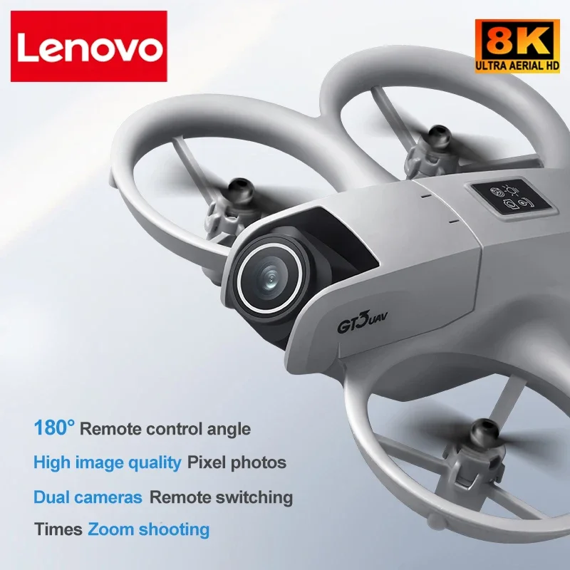 لينوفو GT3 GPS VR الطائرة بدون طيار 8K الجوي HD التصوير الفوتوغرافي تحديد المواقع التدفق البصري خمسة جوانب تجنب العوائق بدون فرش طائرة بدون طيار قابلة للطي