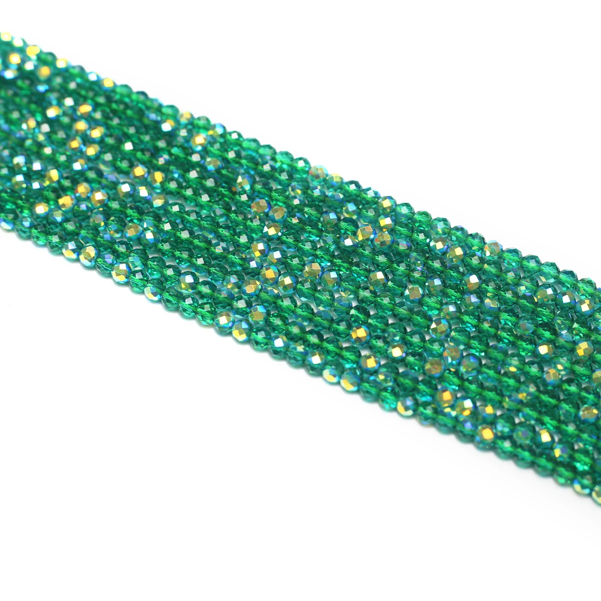Natural Semi-Precious Stone Crystal Quartz Loose Beads Plating Color Spinel 4mm for Jewelry Making DIY Bracelet Necklace 38cm