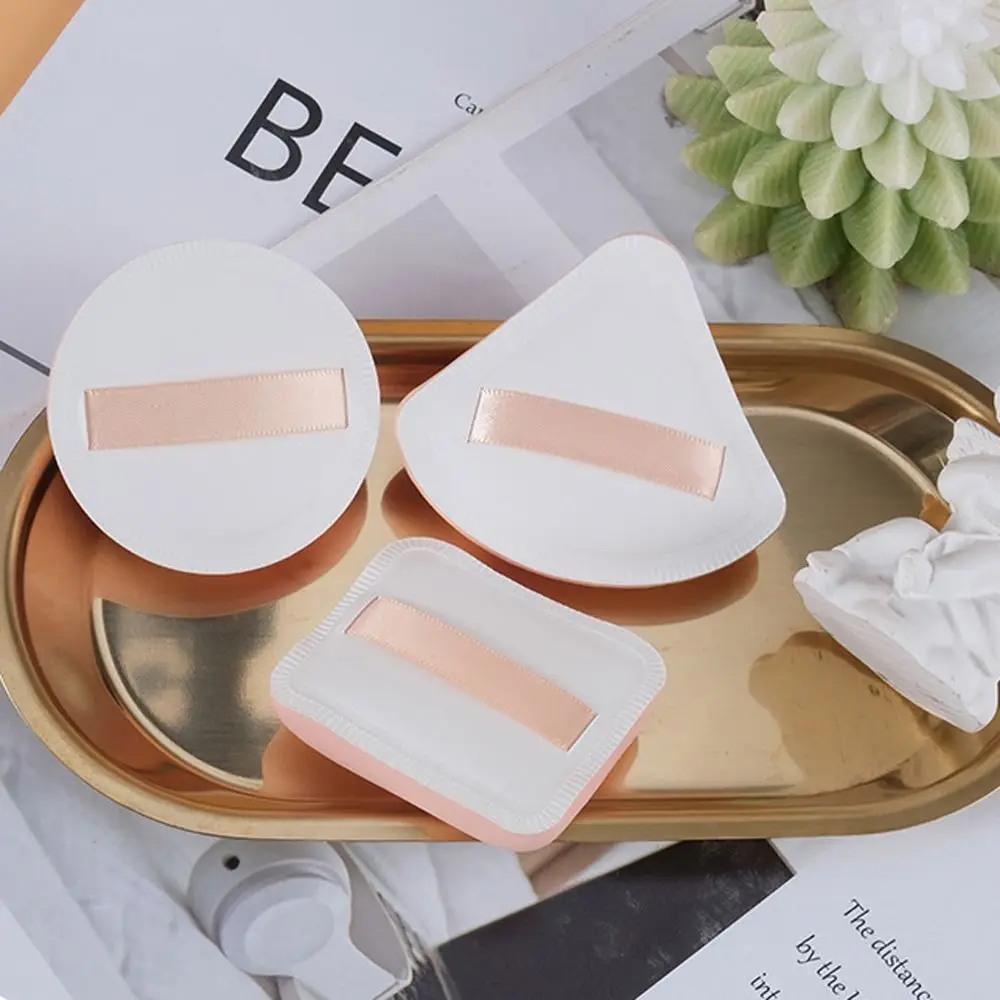 Sopro de pó triangular redondo, dupla utilização, quadrado, molhado, seco, cosméticos, ferramentas de maquiagem, almofada de ar, triângulo, maquiagem, ovo