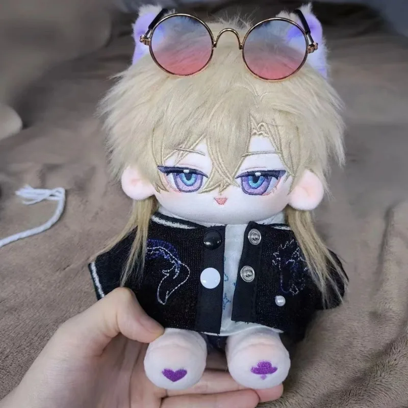 20CM Honkai: Star Rail Aventurine peluche habiller coton poupée Cosplay vêtements avec squelette peluche oreilles cadeaux de noël jouets pour enfants