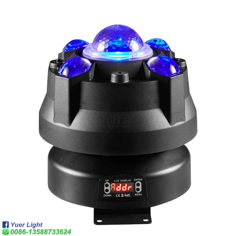 Moving Head Stage Light 100W Disco Light LED RGBW Party Light DMX512 Strobe Light with Laser For DJ Disco Bar Christmas Wedding