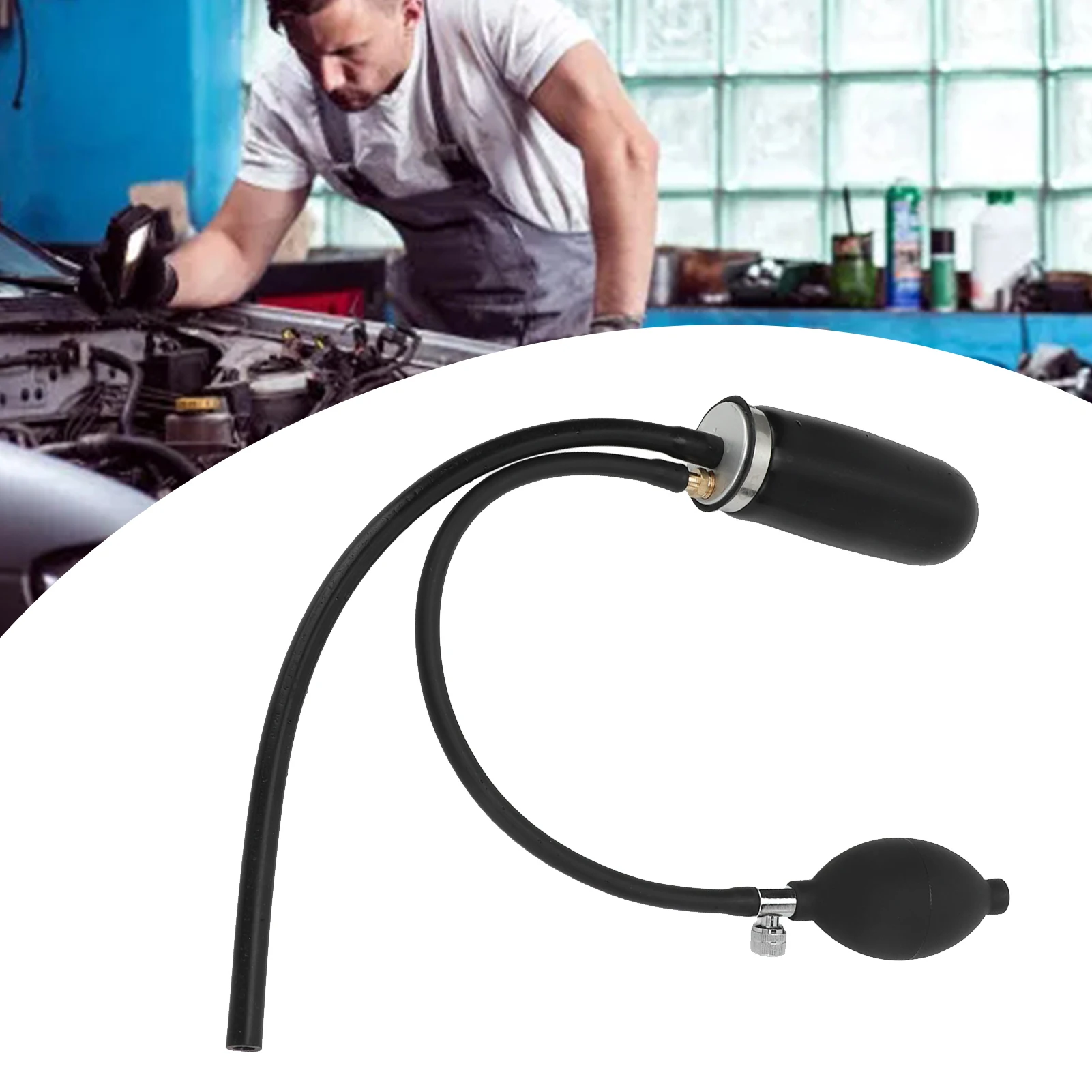 

Дымовой пузырь, термостойкий черный силиконовый легкий впускной адаптер для диагностического тестера труб