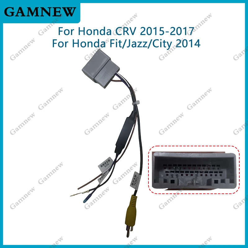 Auto Audio Radio Parken Rückfahr kamera Video Plug Konverter Kabel mit Canbus für Honda Crv/Fit/Jazz Parking Reverse Wire Adapter