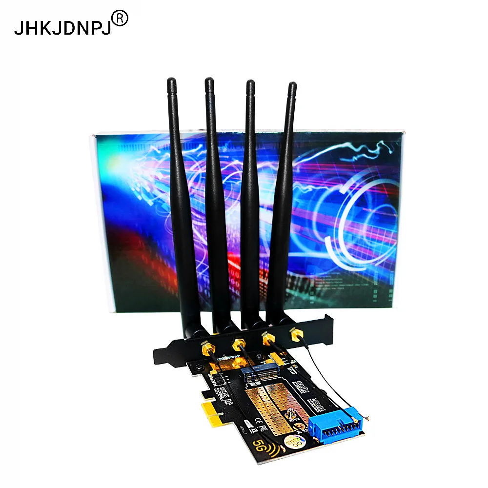 PCI-E 1X to NGFF M.2 B key USB3.0 adapter for 5G WWAN card