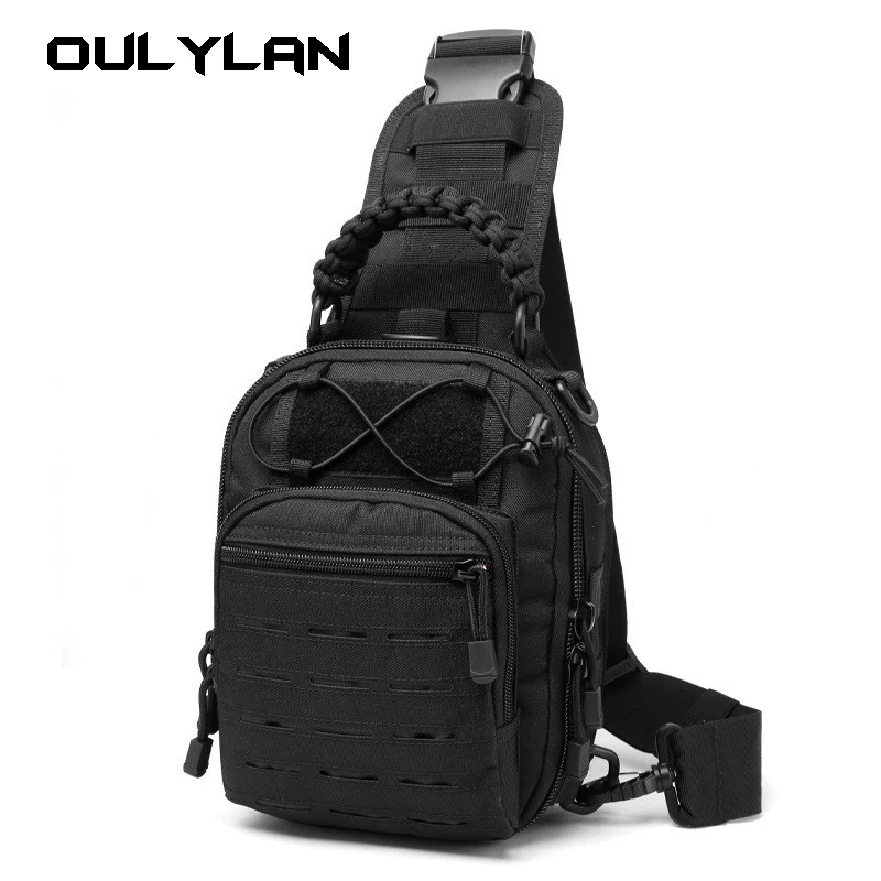 

Military Tactical Shoulder Bag Sling Backpack Oxford Men Outdoor Chest Bag Climbing Camping Fishing Trekking Male Bag