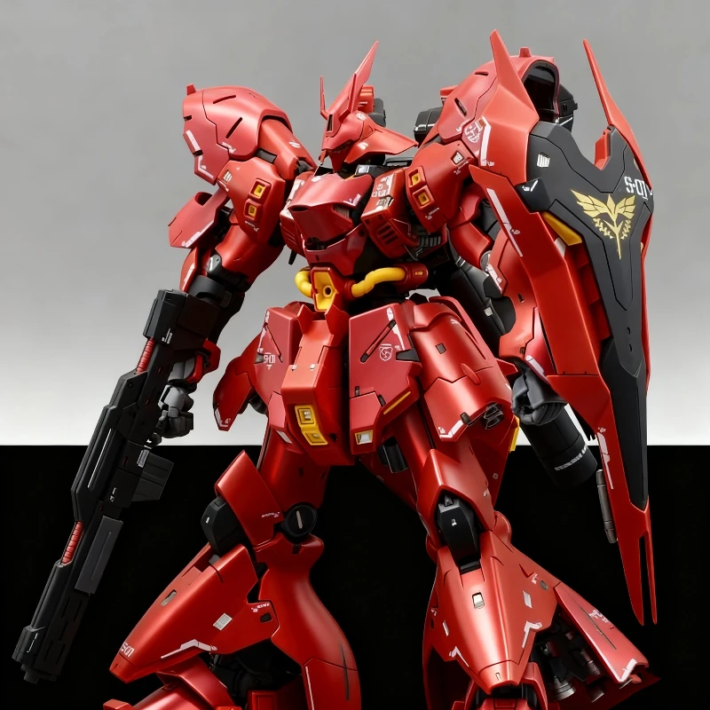 RG 1/144 Sazabi الجمعية أطقم منمذجة عمل أرقام البلاستيك نموذج اللعب يأتي مع الشارات المياه سطح المكتب زخرفة الأولاد جمع الهدايا