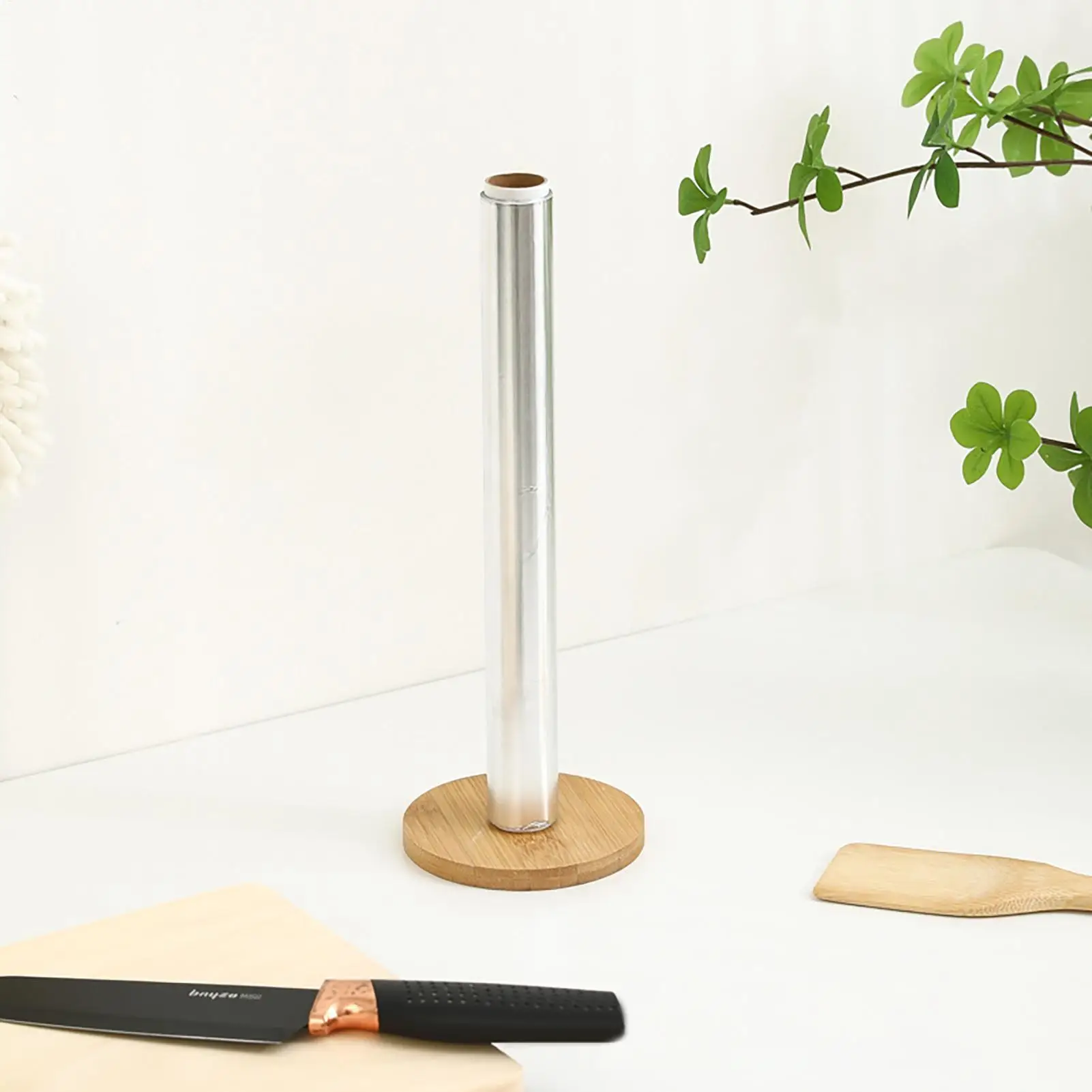 

Деревянный держатель для бумажных полотенец в рулоне, одноразовая подставка для бумажных салфеток для ванной комнаты, вертикальная подставка, кухонная противоскользящая основа, держатель для бумажных полотенец