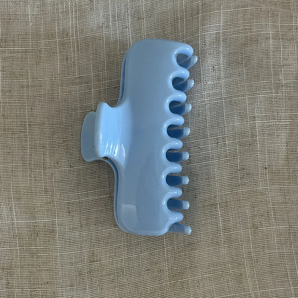 1 Stück Basic-Haarspange aus mehrfarbigem PC-Material, dicke Haarklammer im INS-Blogger-Stil, große Haarklammer für den Hinterkopf, tägliches Haar-Accessoire für Damen – Detail 16