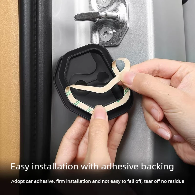 For 2024-2025 VOYAH Dreamer/Dream Door Lock Cover Silicone Latch Protector Anti-rust Noise Reduction Interior Modification Parts