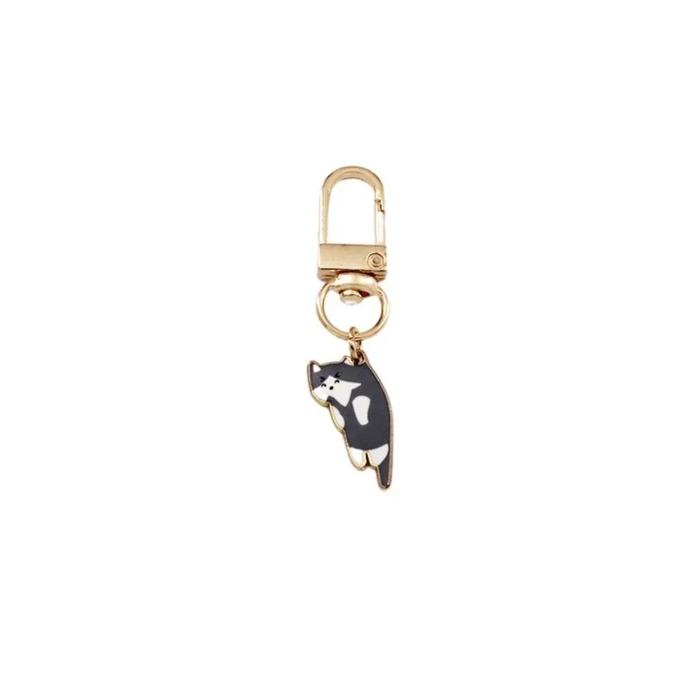 

Fashion Korean Style Kitten Charm Alloy Keychains Animal Alloy Baked Lacquer Dripping Oil Student