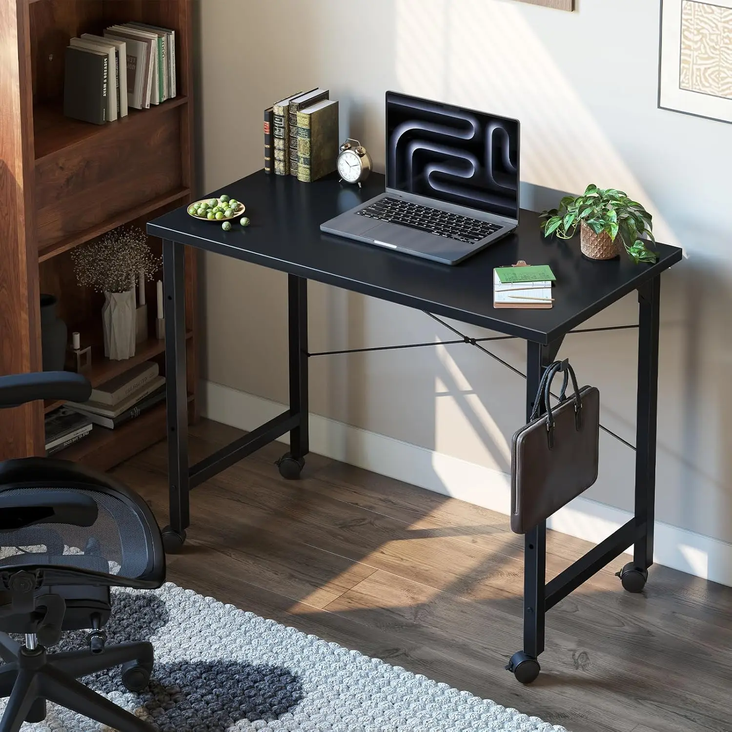 Desk Wood 32 inch Basic Function All Seasons Black