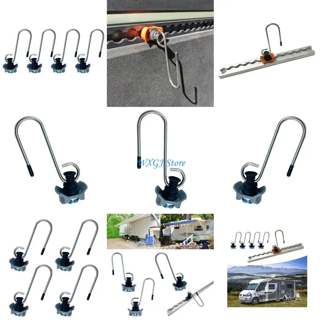 

37JE Single Fitting L Track Tie Down Anchors with S Hook Easy Installation
