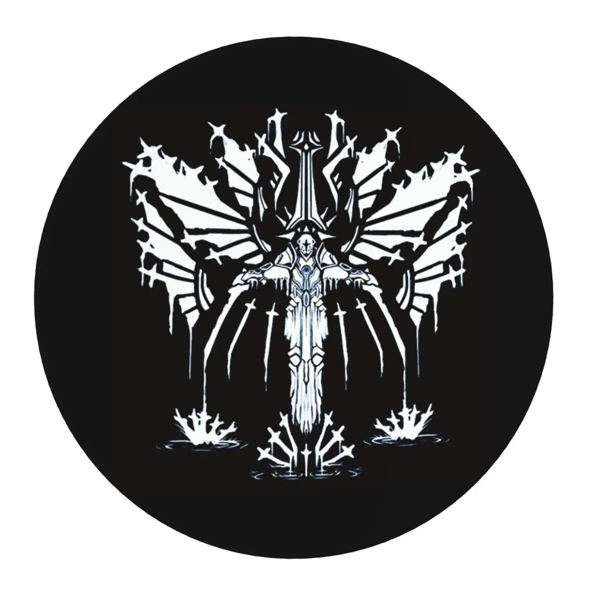 

Коврик для мыши Ultrakill Game Round, коврик для клавиатуры и мыши, игровой коврик для ПК, коврик для офисного стола