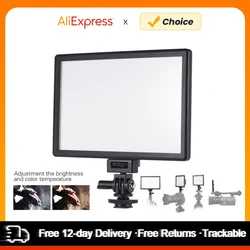 Professional Ultra-thin LED Video Light Photography Fill Light Adjustable Brightness Max Brightness 987LM 3300K-5600K CRI95+