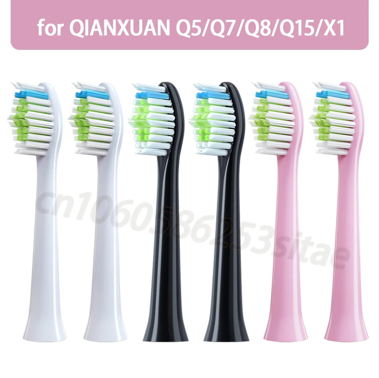 

For QIANSHAN Q5/Q7/Q8/COMBO/Q15/X1/A1/S1 Replacement Brush Heads Electric Toothbrush DuPont Soft Bristle Vacuum Replace Nozzles