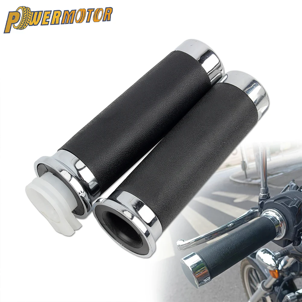 Motorcycle Universal 25mm Handle Grips Rubber Gel Hand Grip For Yamaha V-Star Drag Star XVS400 XVS650 XVS400C XVS1100 XV1600 ﻿ ﻿
