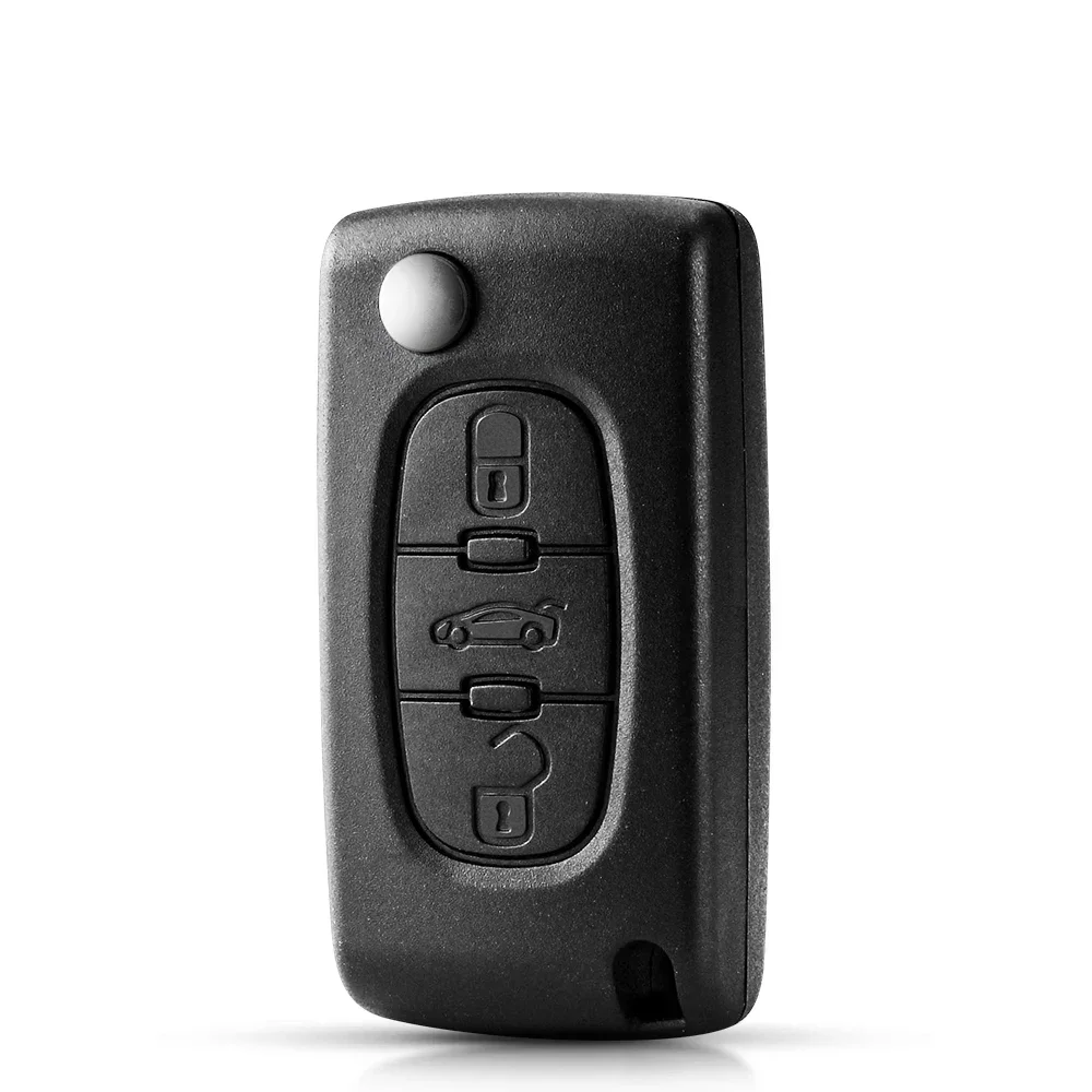 KEYYOU Flip Remote Car Key Fob Shell For Peugeot 206 207 208 2008 307 308 3008 407 508 5008 Citroen C 2 C3 C4 Picasso C5 C6