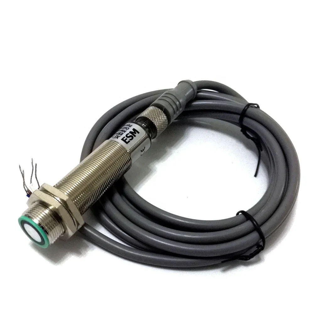 ESMUS06 500mm 1000mm Ultrasonic Position Sensor , 0-10v 4-20ma npn pnp Long Range Ultrasonic Proximity switch with 12/24vdc