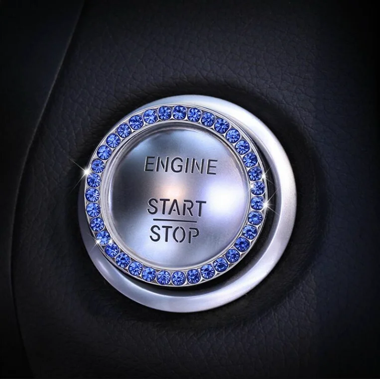 Crystal Car Engine Start Stop Button Switch for Peugeot 108 208 GTI 308 T7 T9 3008 307 5008 508 107 108 207 2008 301 4007 4008