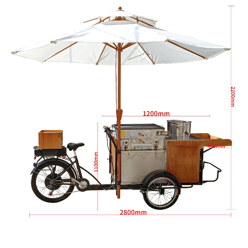 Sales car, commercial stall snack truck, tricycle electric