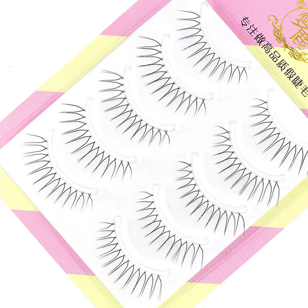 Sonho cervos-V-Shaped cílios postiços, um tipo cílios, tronco transparente, suave Natural Mink Eye Lashes, atualizado Lash, 0,14 milímetros