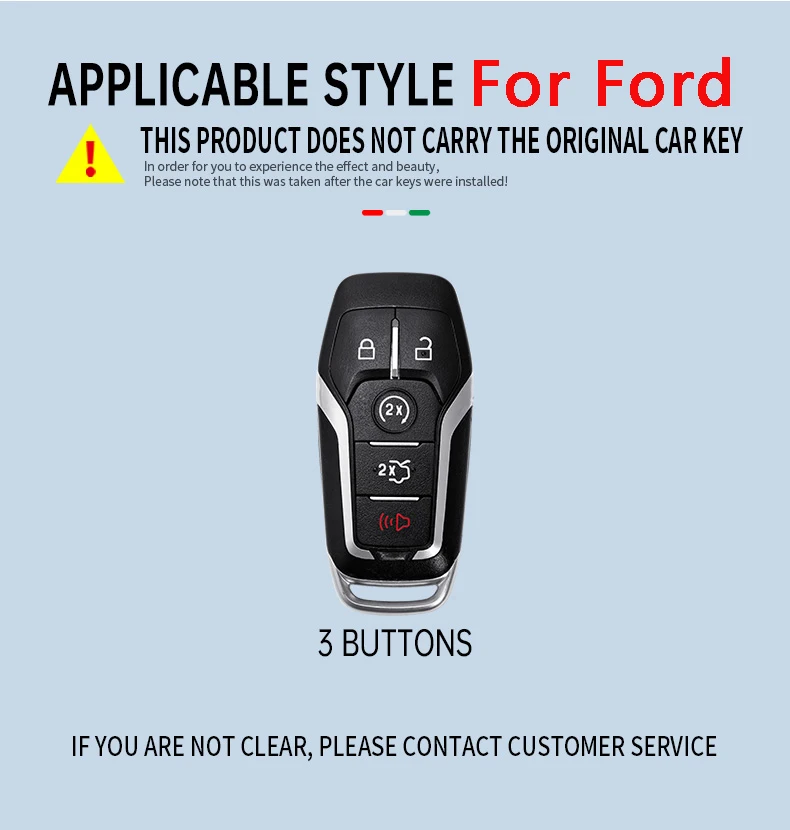 High quality Car Remote Key Case Cover Leather For Ford Fusion Mondeo Mustang F-150 Explorer Edge 2015 2016 2017 2018 Accessorie