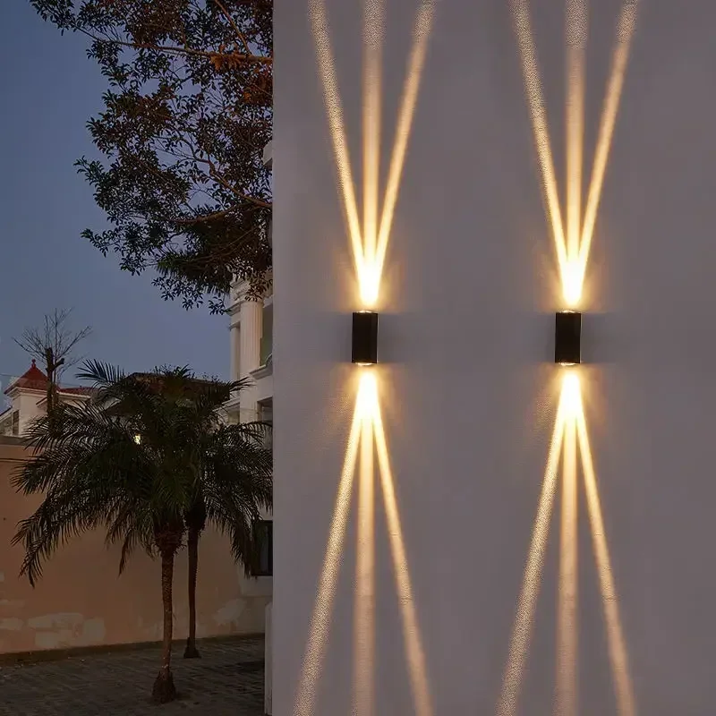 Minimalist Porch Light with Narrow Beam for Outdoor Wall Light, Waterproof LED Wall Lamp for Terrace Garden