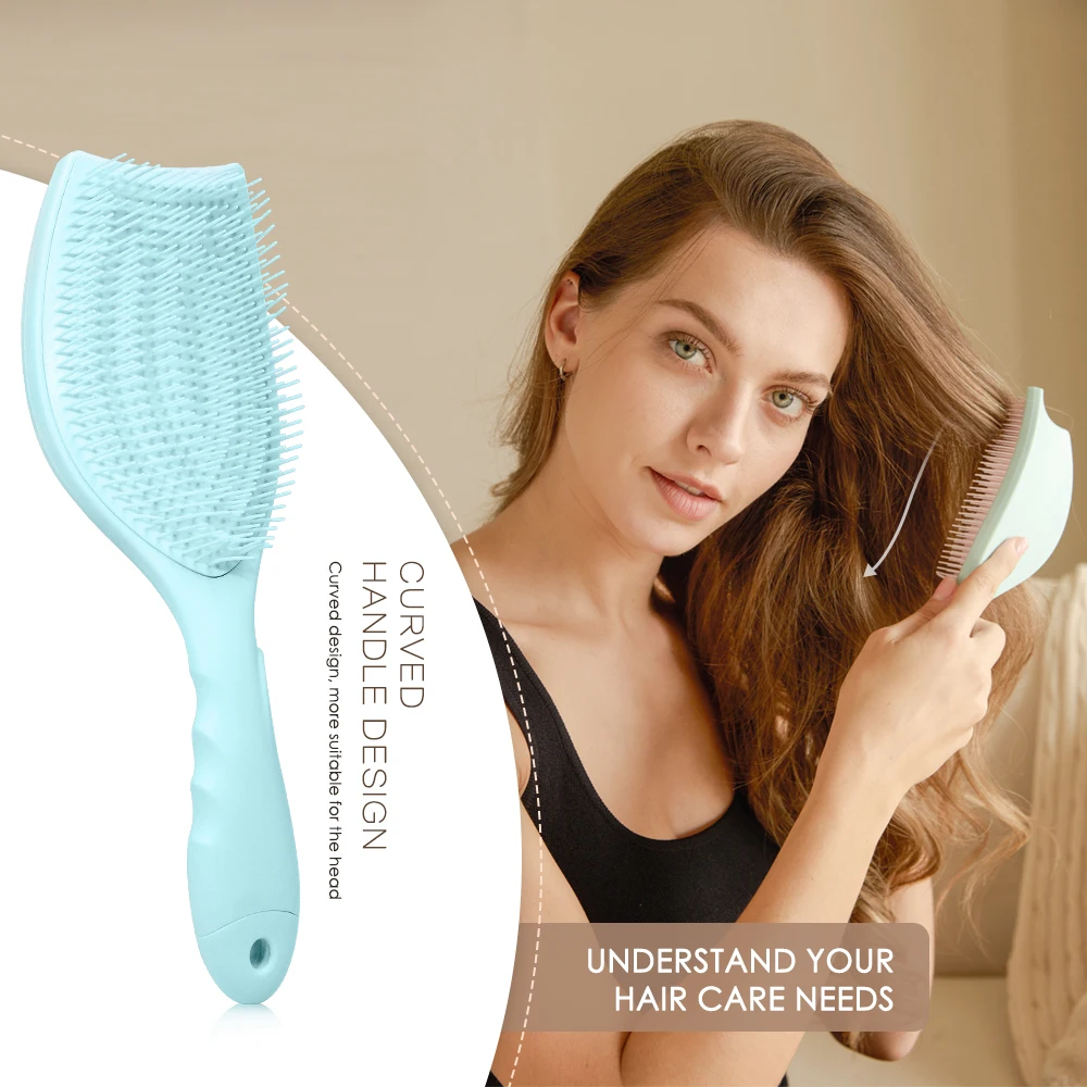 1pc, Multi-Use Hairbrush, Scalp Massage with Detachable Cleaning Comb Tail Household And Salon Suitable for Various Hair Types