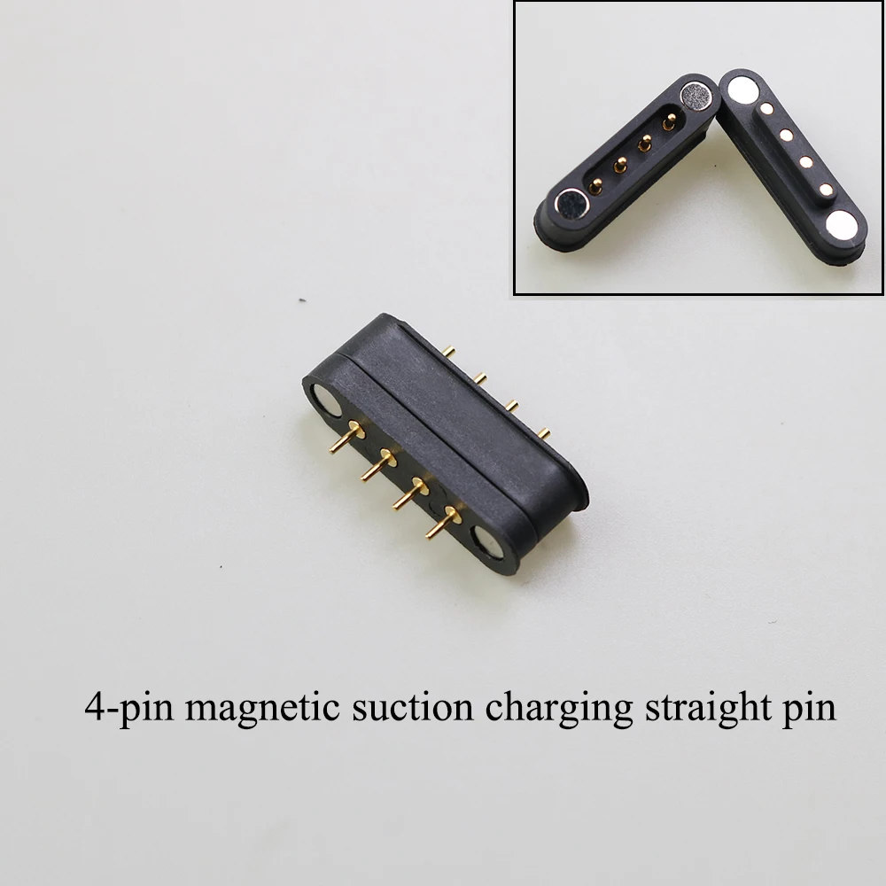 1 Pairs Magnetic Connector 2 3 4 5 6Pole Pogopin Male Female 2.2 MM Grid THT 3A Spring Loaded Pogo Pin Waterproof Pad