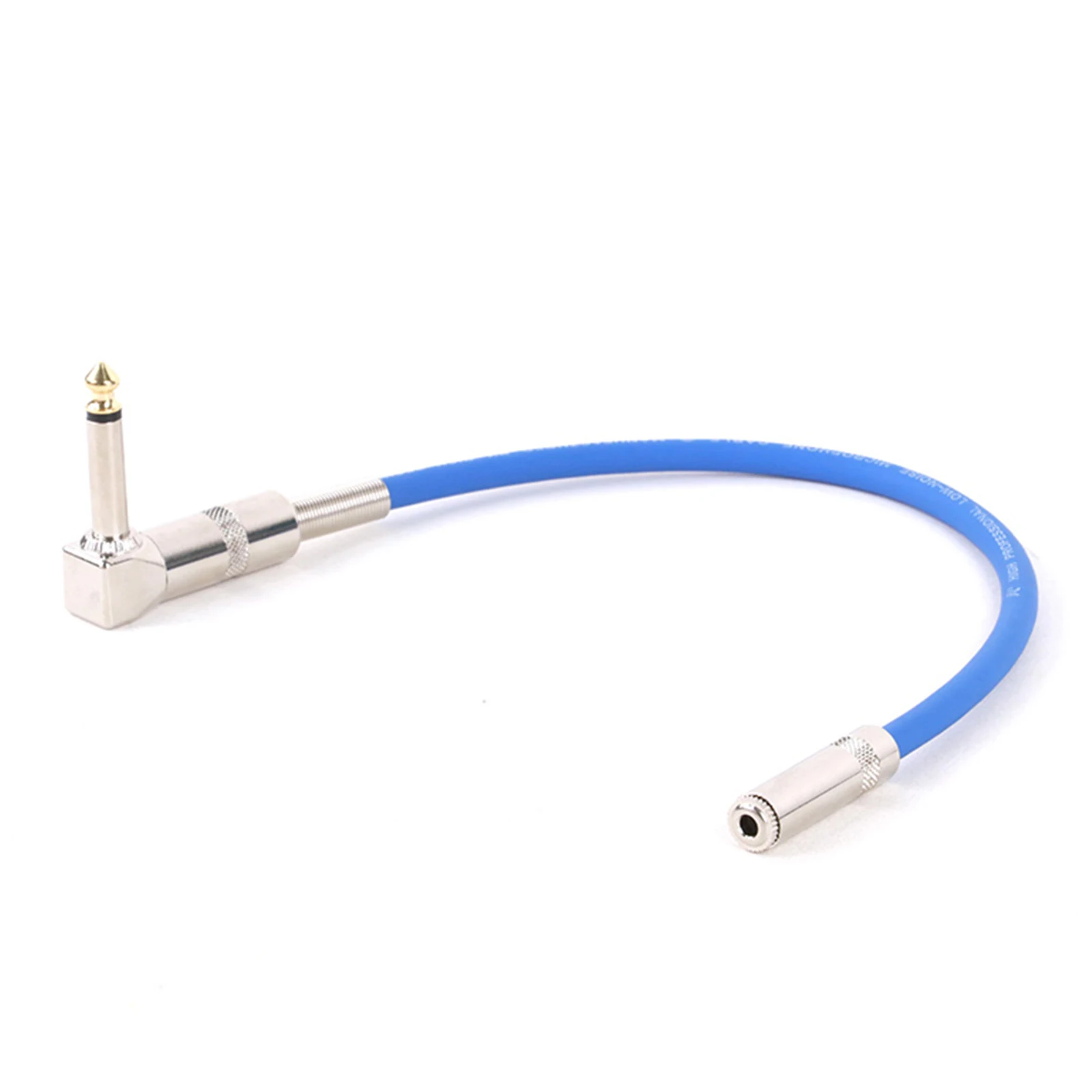 1PC 90 Degree Right Angle 1/4 TS Mono 6.35 Male to 3.5mm Female Stereo Audio Cable Line Right Angle Bend 6.35 to 3.5 Audio Cable