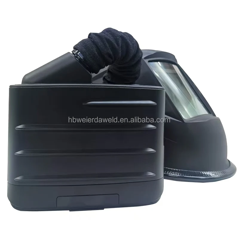 Casco de Soldadura VERDA Portátil con Purificador de Aire y Oscurecimiento Automático, con Energía Solar y de Litio, 10 Horas de Autonomía, 1 Año de Garantía