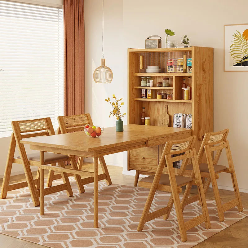 Dining table, locker, integrated personalized creative storage, retractable small apartment, foldable dining table combination