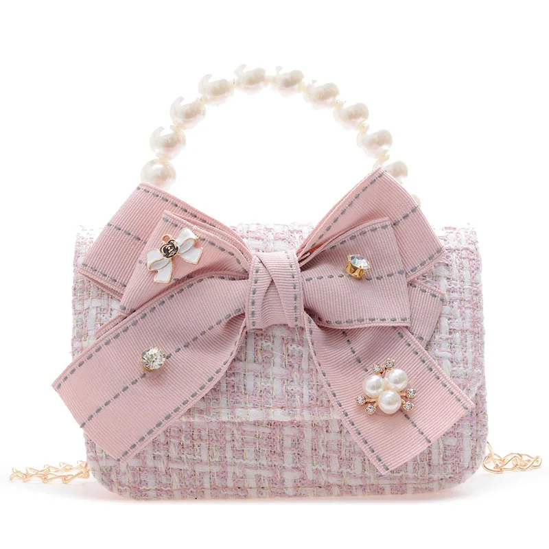 Sac à bandoulière pour filles, joli sac à main et sacs à main en dentelle avec nœud papillon, sacs latéraux de princesse assortis avec tout, nouvelle collection 2023