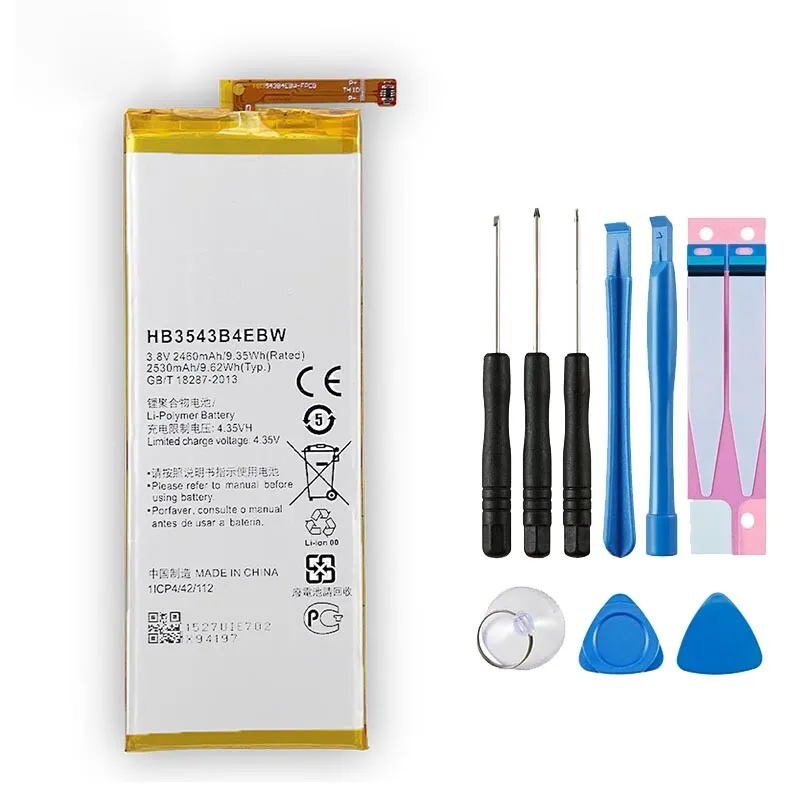بطارية بديلة لهواوي اسيند P7 L07 L09 L10 L05 L11 HB3543B4EBW 2460mAh