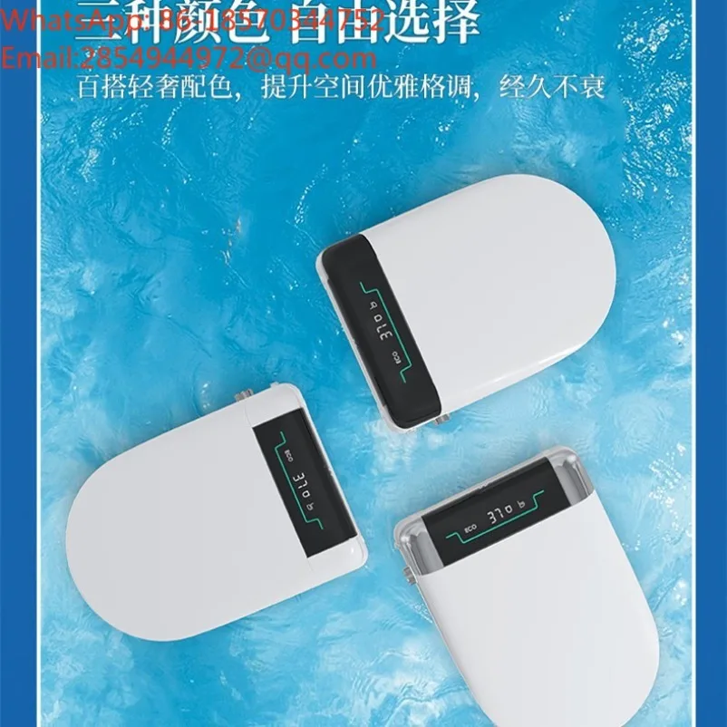 Smart Toilet Cover with Remote Control U-shaped Universal, Instant Electric Toilet Cover